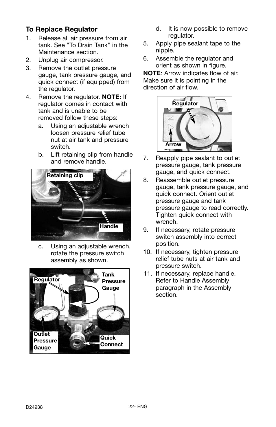 Porter-Cable D24938-044-2 User Manual | Page 22 / 28
