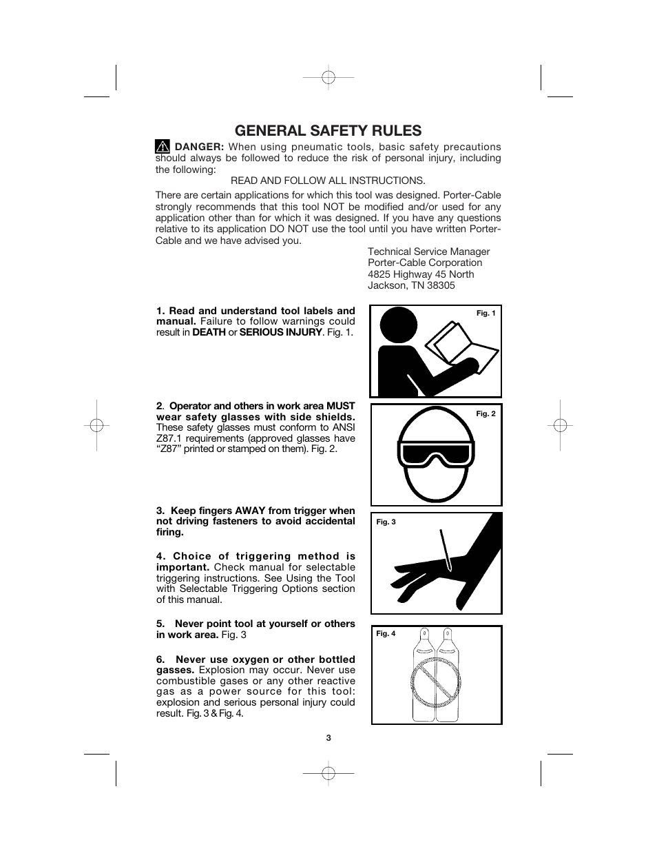 General safety rules | Porter-Cable RN175 User Manual | Page 3 / 13