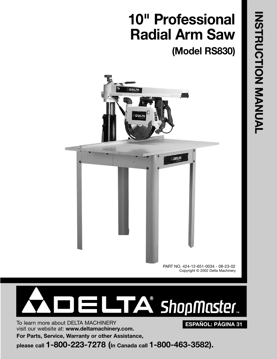 Porter-Cable RS830 User Manual | 30 pages