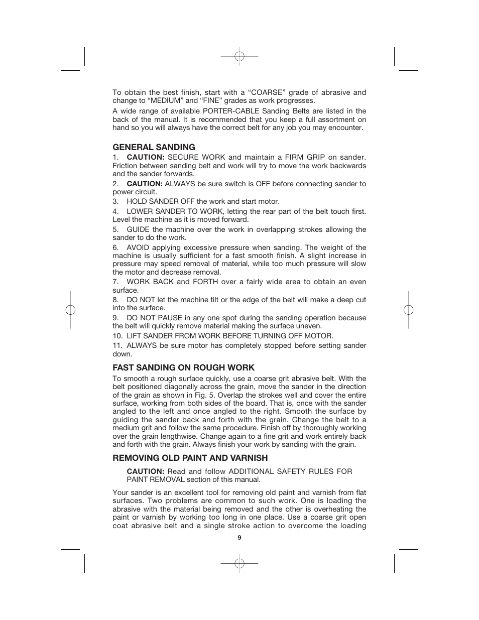 Porter-Cable 360 User Manual | Page 9 / 15