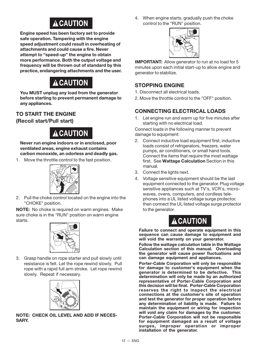 Porter-Cable CH250 User Manual | Page 12 / 20