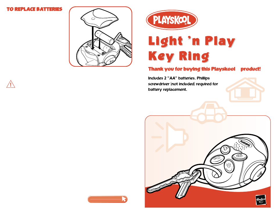 Playskool Light 'n Play Key Ring 556 User Manual | 1 page