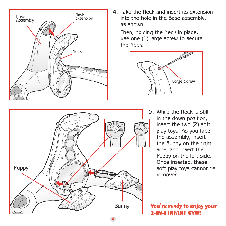 You’re ready to enjoy your 2-in-1 infant gym | Playskool 2-in-1 Infant Gym 08662 User Manual | Page 7 / 12