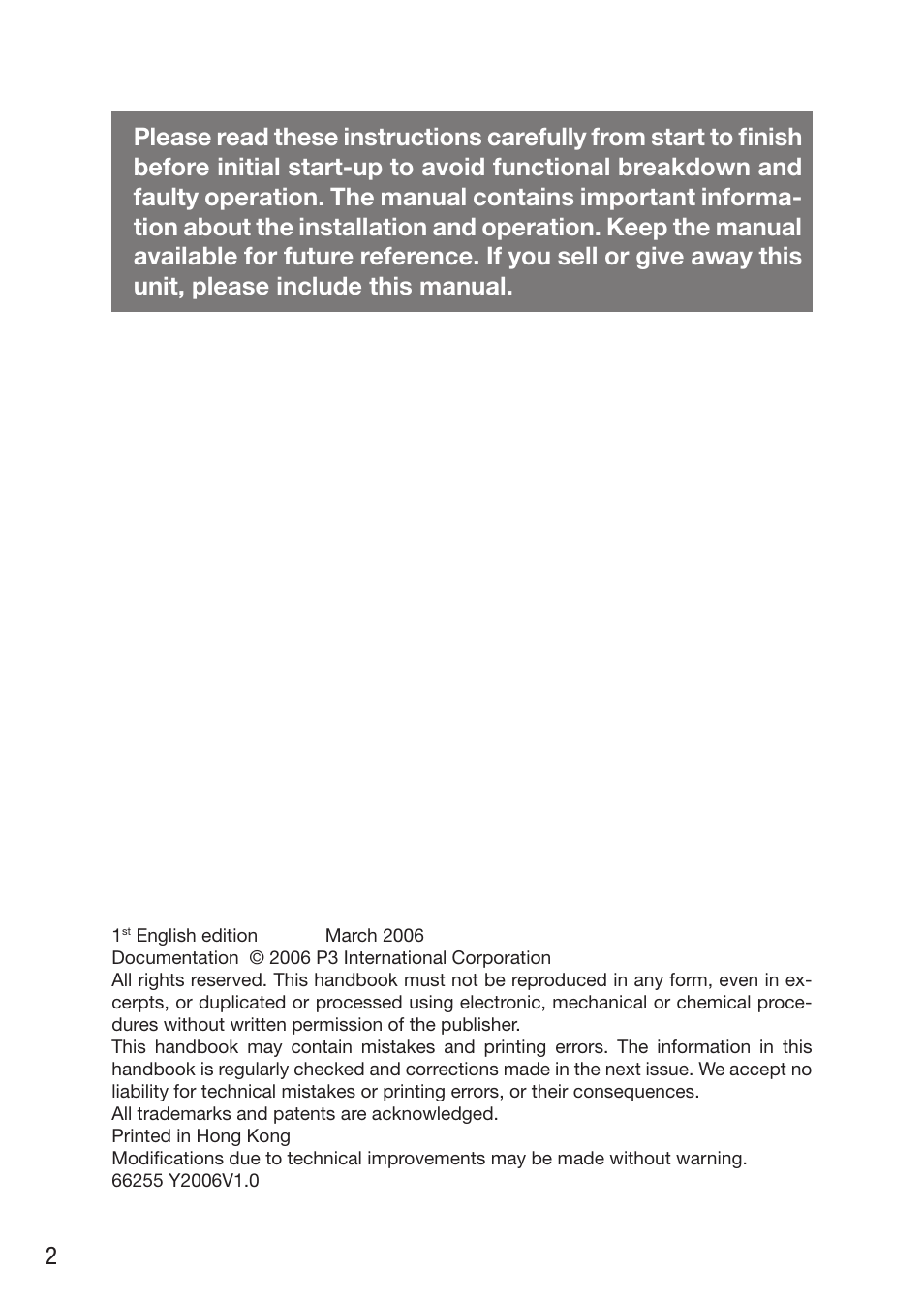 P3 International P3 E9310 User Manual | Page 2 / 12