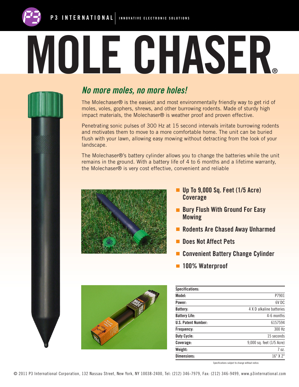 P3 International Molechaser P7901 User Manual | 1 page