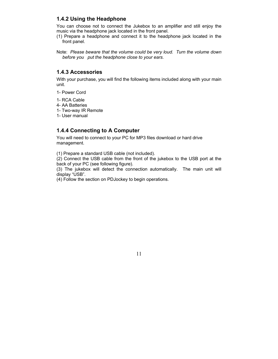 Perception Digital JUKEBOX PD - 450 - 01 User Manual | Page 11 / 42