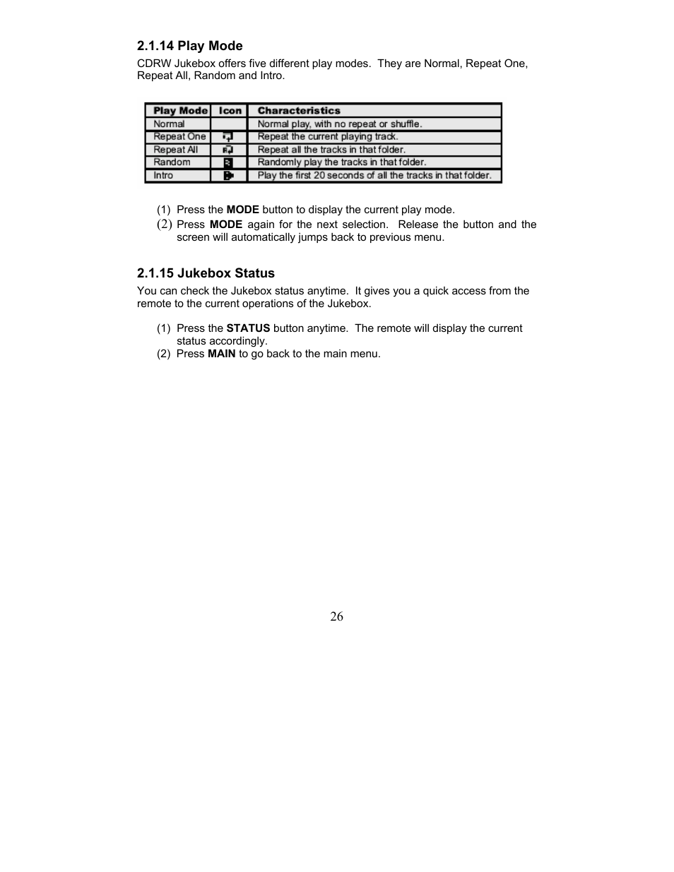 Perception Digital JUKEBOX PD - 450 - 01 User Manual | Page 26 / 42