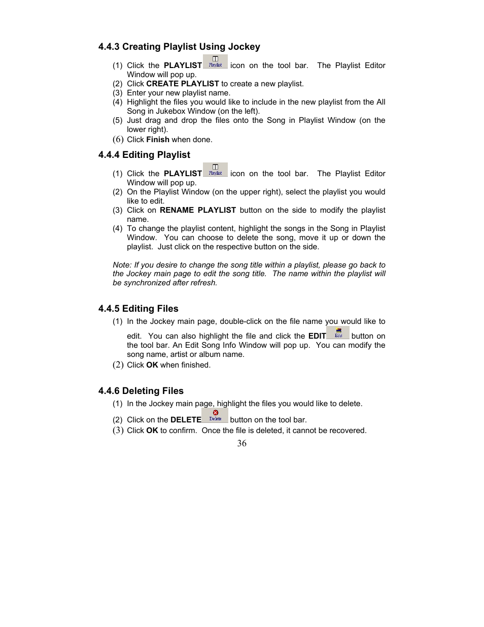 Perception Digital JUKEBOX PD - 450 - 01 User Manual | Page 36 / 42