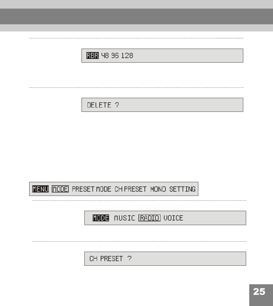 Menu settings | Perception Digital PD-108 User Manual | Page 26 / 35