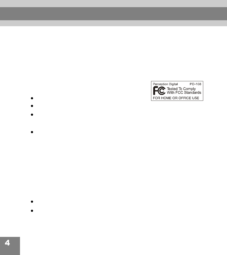 Introduction | Perception Digital PD-108 User Manual | Page 5 / 35