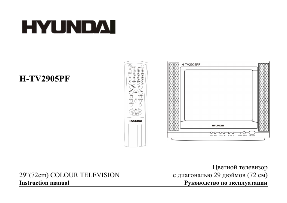 Hyundai H-TV2905PF User Manual | 55 pages