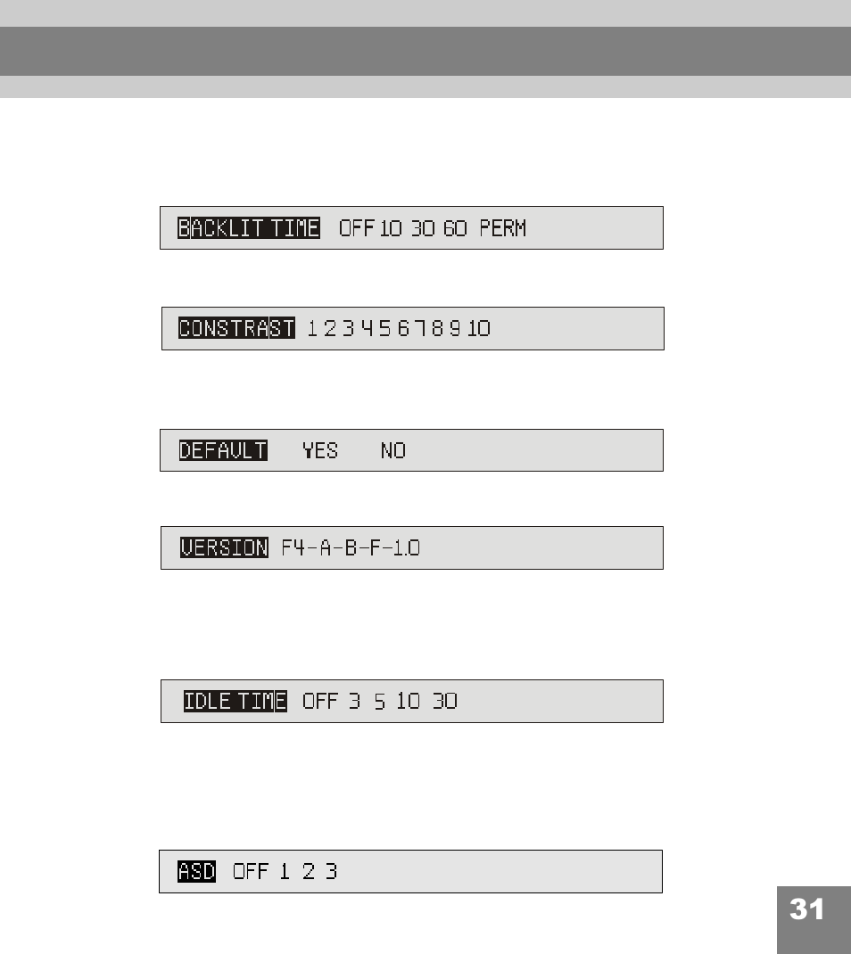 System settings | Perception Digital PD-200 User Manual | Page 32 / 35