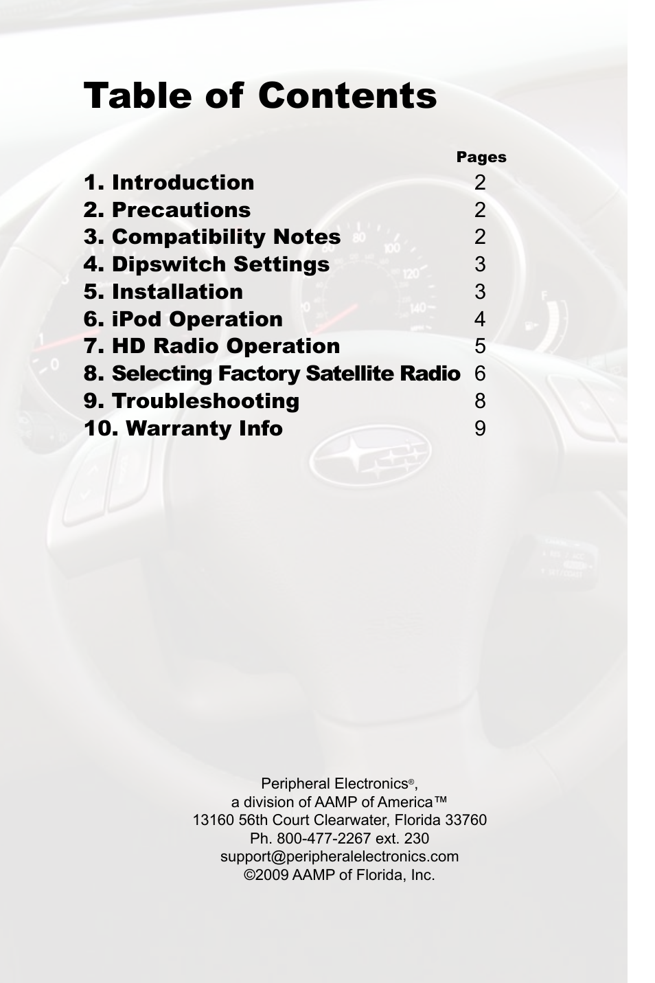 Peripheral Electronics IPOD PGHSB1 User Manual | Page 2 / 14