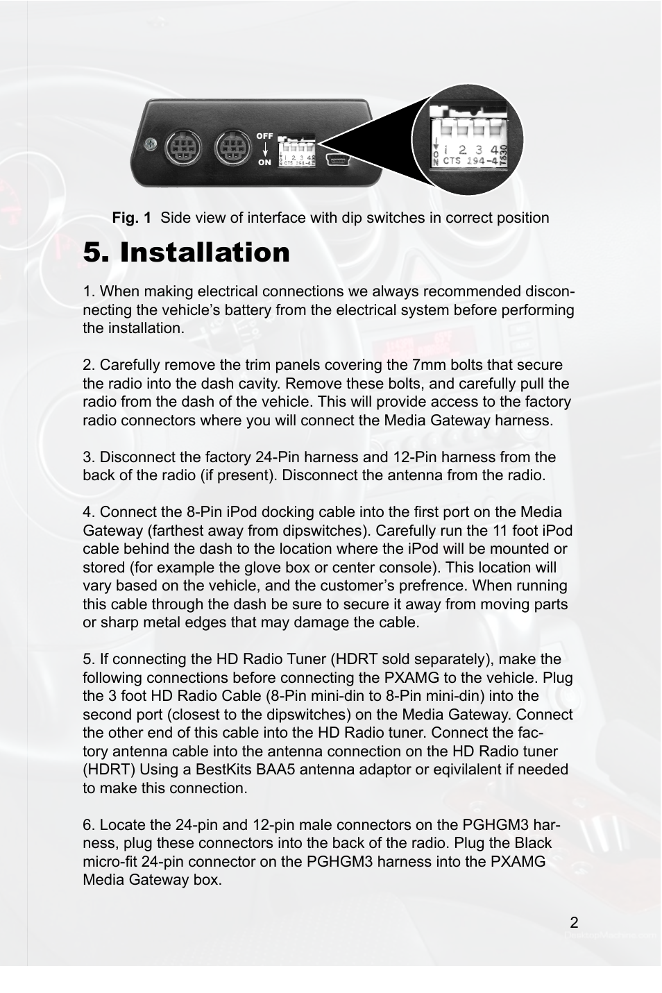 Installation | Peripheral Electronics SIMPLE PGHGM3 User Manual | Page 5 / 12