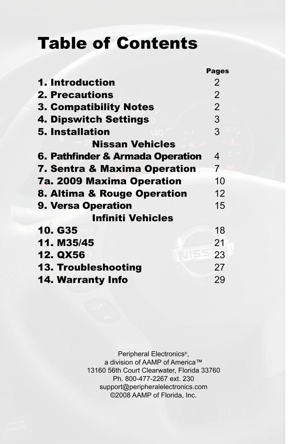 Peripheral Electronics MEDIA GATEWAY PXAMG PGHNI2 User Manual | Page 2 / 34