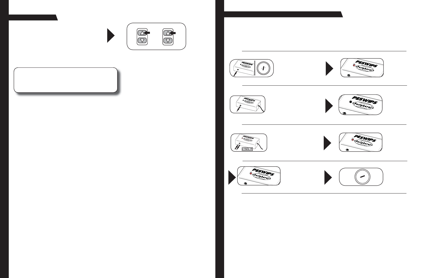 Peswips, Testing the peswips, Peswi ps peswi ps | Step 6, Step 7, Step 8, Step 9, Step 10, Step 5, Version number | Peripheral Electronics Automobile Parts User Manual | Page 3 / 4