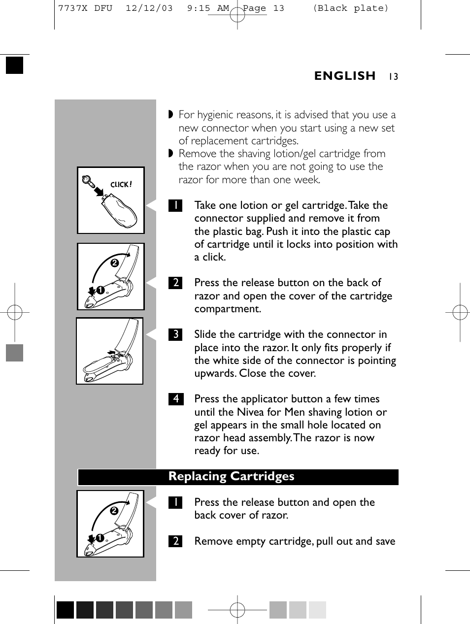 Philips Norelco 7737X User Manual | Page 12 / 51