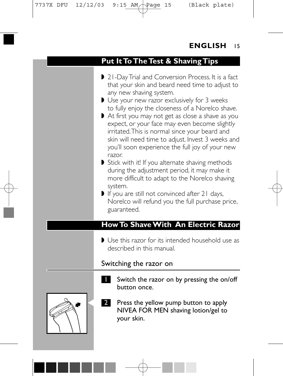 Philips Norelco 7737X User Manual | Page 14 / 51