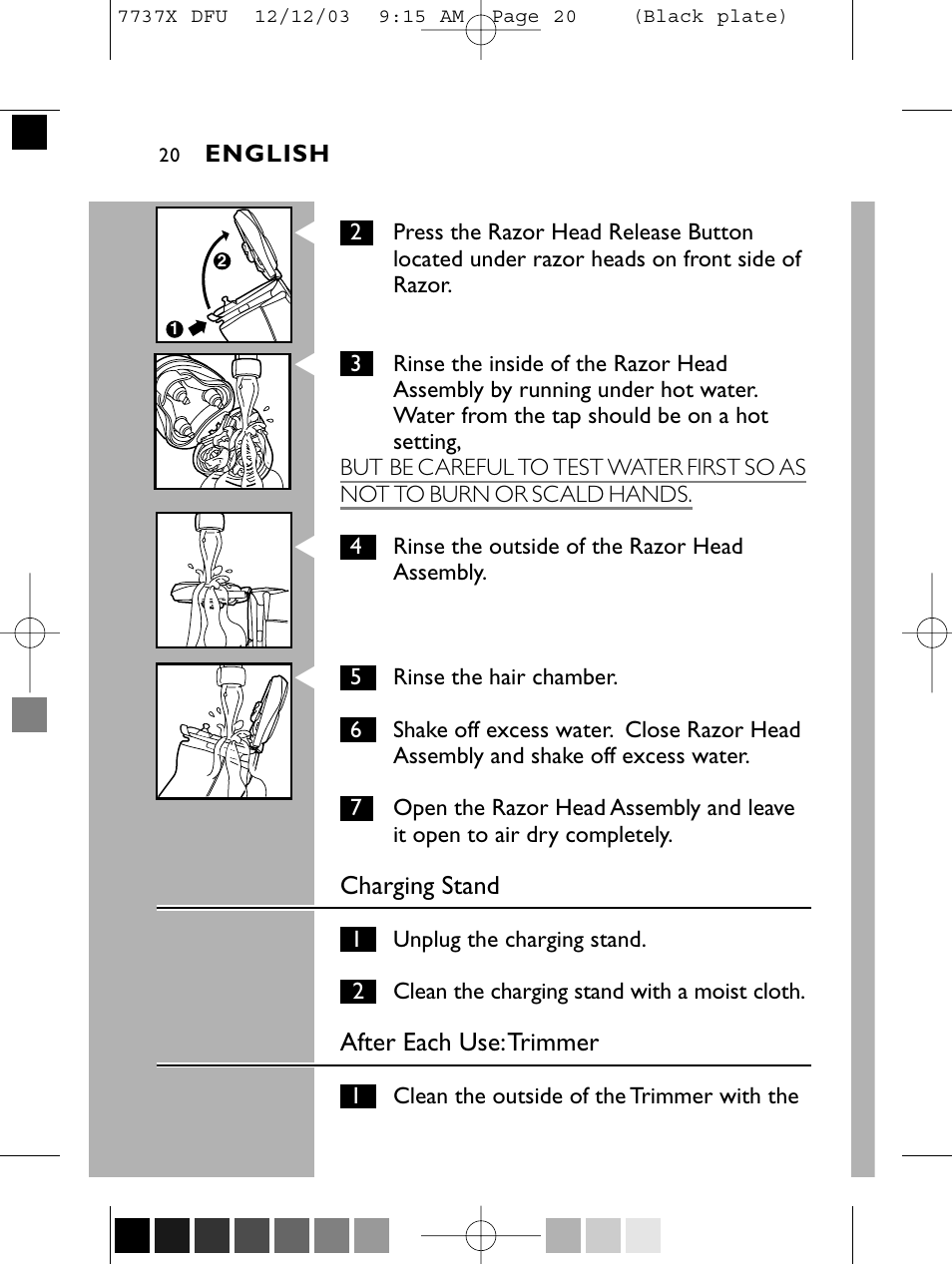 Philips Norelco 7737X User Manual | Page 19 / 51