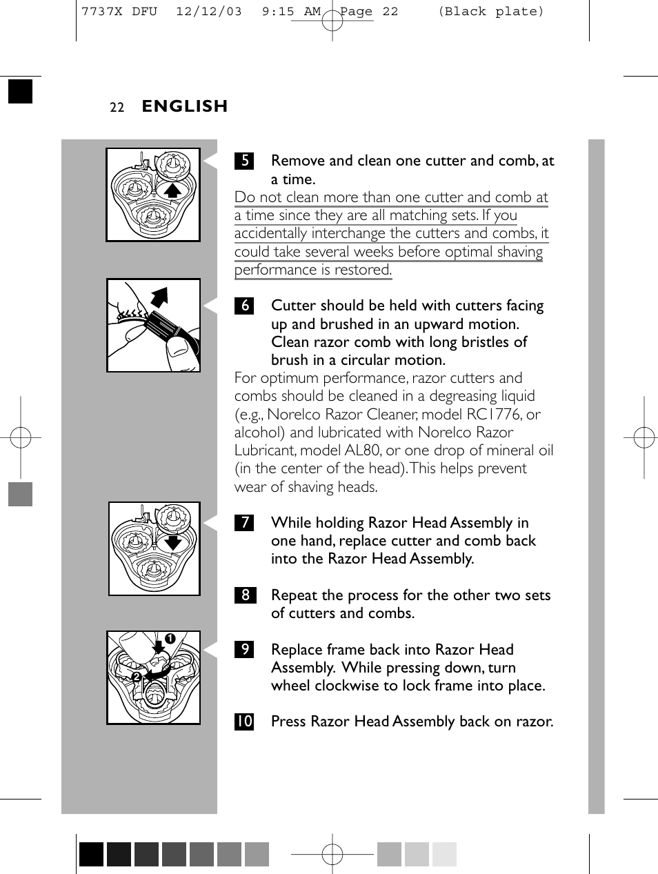 Philips Norelco 7737X User Manual | Page 21 / 51