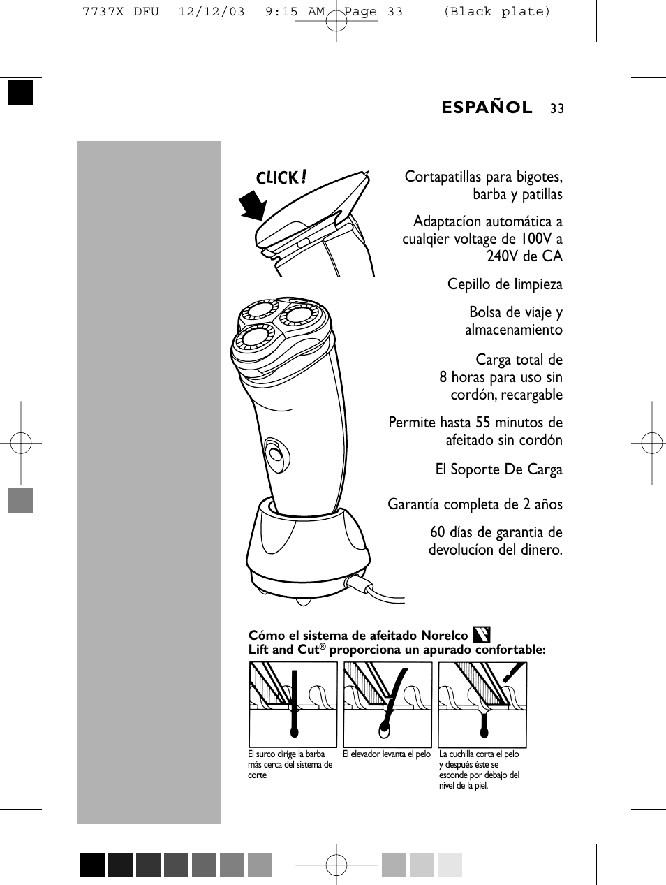 Philips Norelco 7737X User Manual | Page 32 / 51