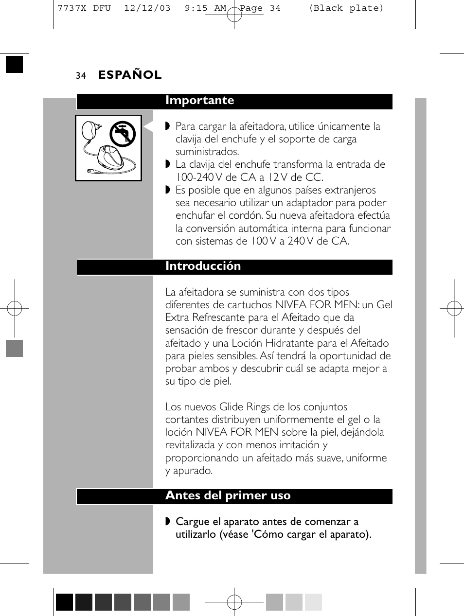 Philips Norelco 7737X User Manual | Page 33 / 51