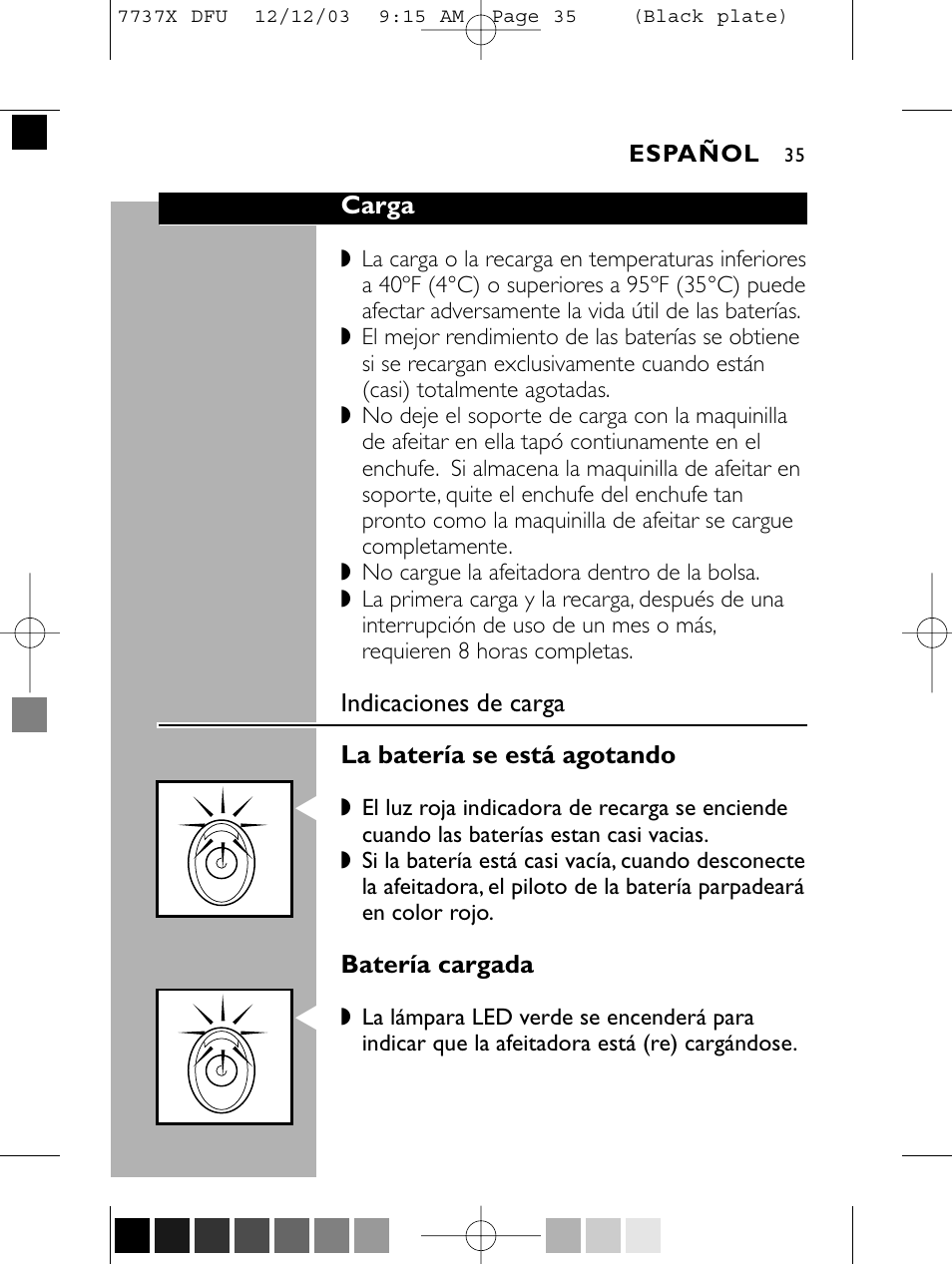 Philips Norelco 7737X User Manual | Page 34 / 51