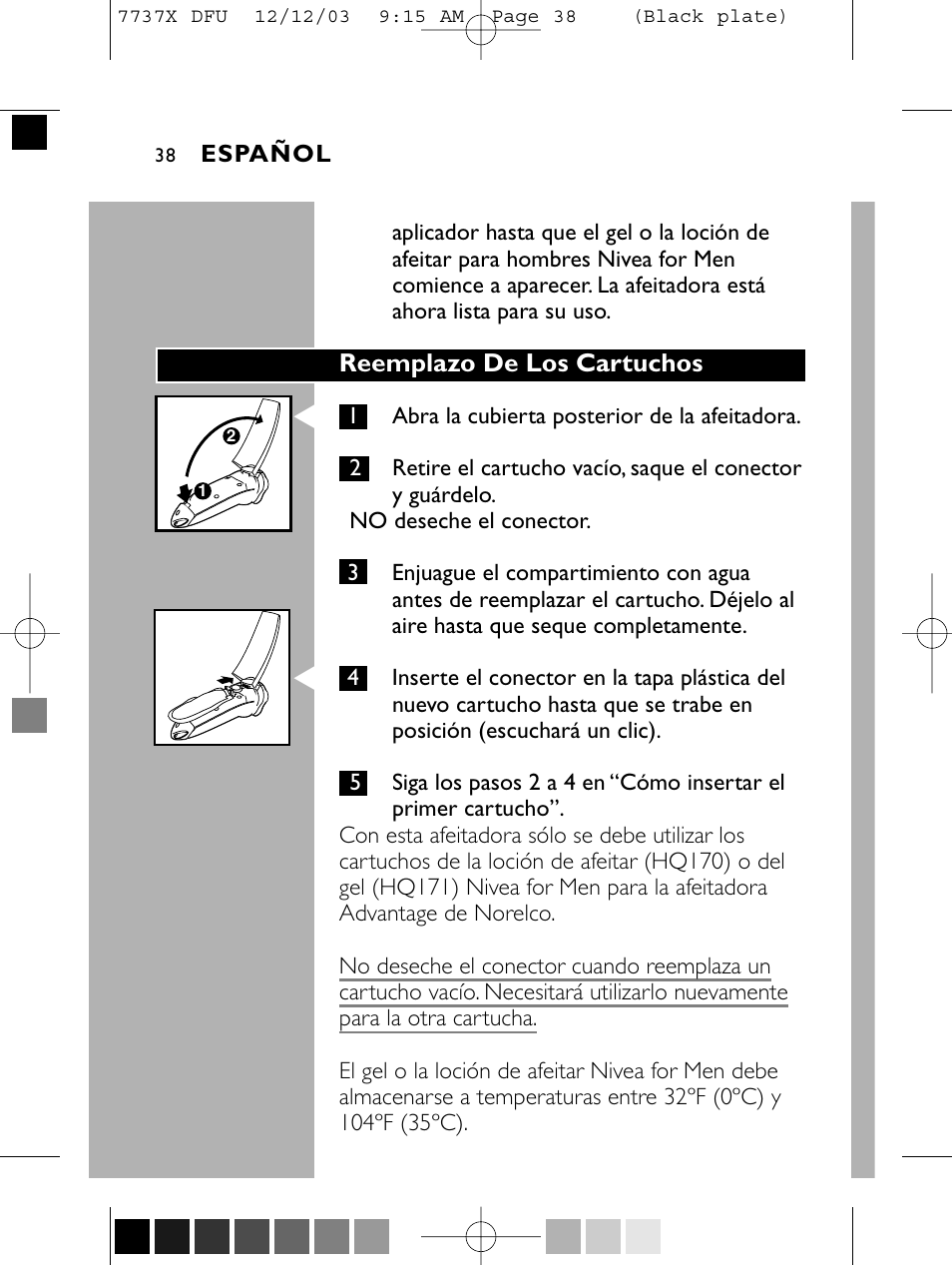 Philips Norelco 7737X User Manual | Page 37 / 51