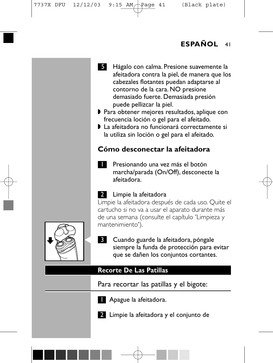 Philips Norelco 7737X User Manual | Page 40 / 51