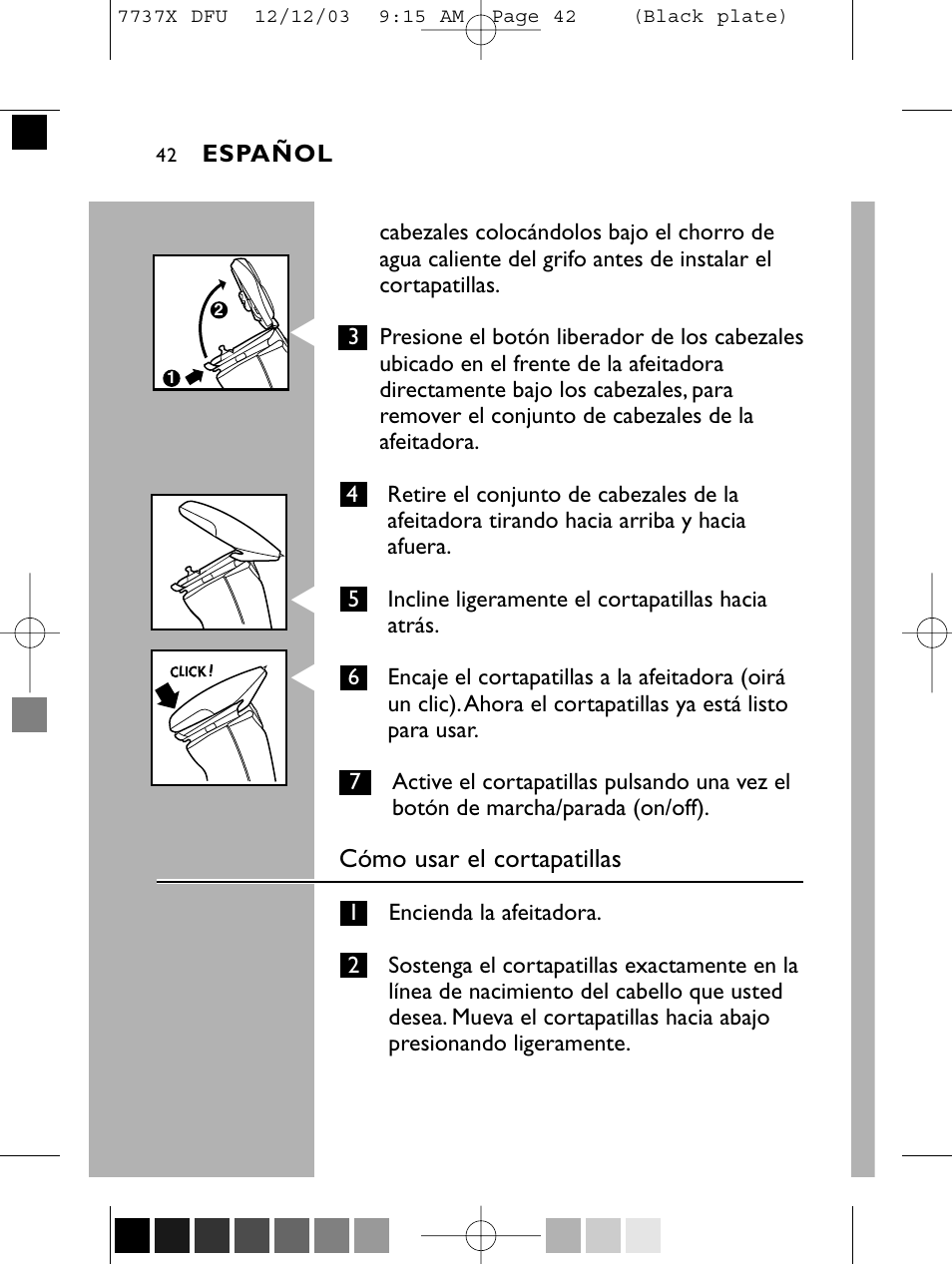 Philips Norelco 7737X User Manual | Page 41 / 51