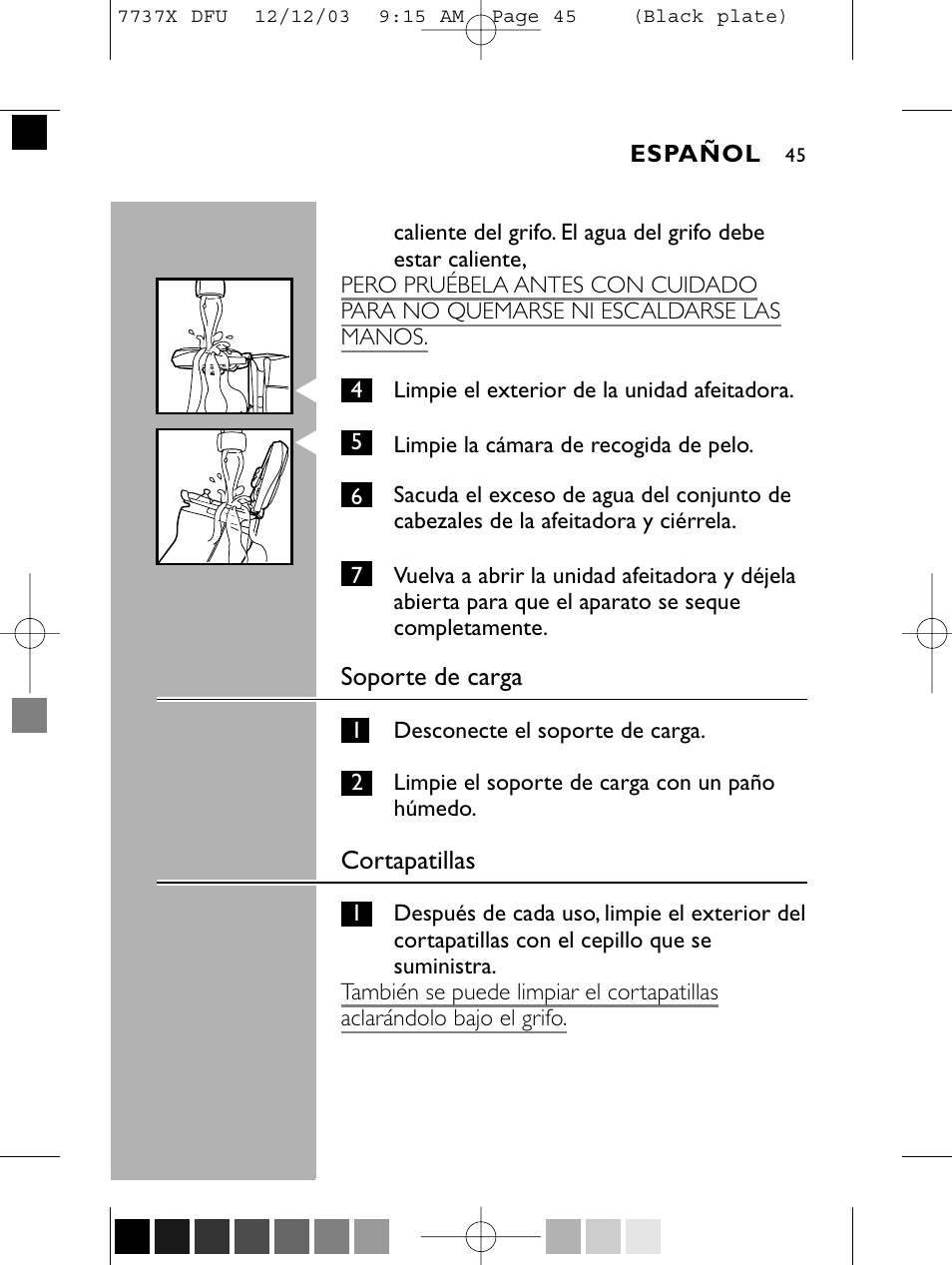 Philips Norelco 7737X User Manual | Page 44 / 51