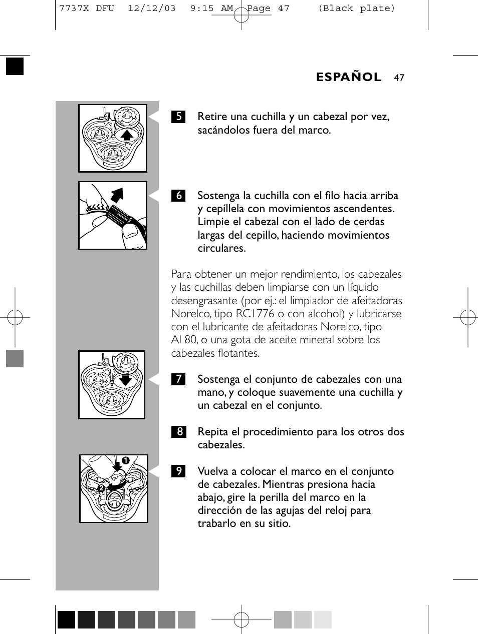 Philips Norelco 7737X User Manual | Page 46 / 51