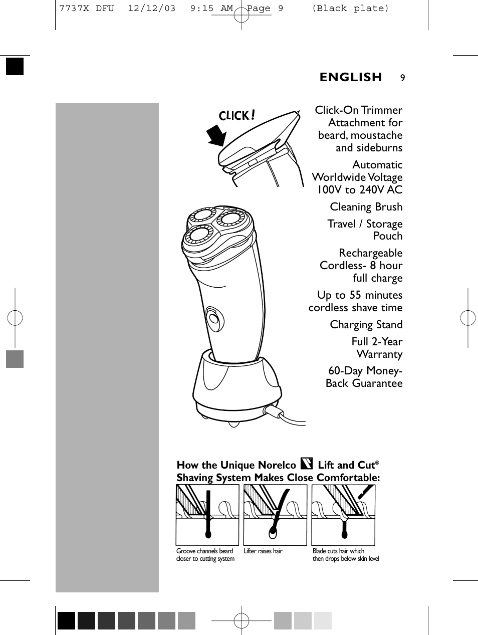 Philips Norelco 7737X User Manual | Page 8 / 51