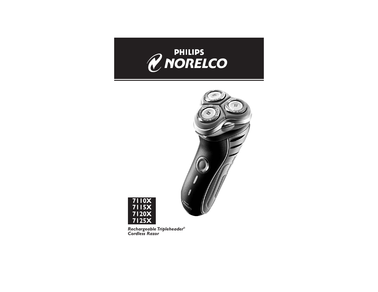 Philips Norelco 7115X User Manual | 11 pages