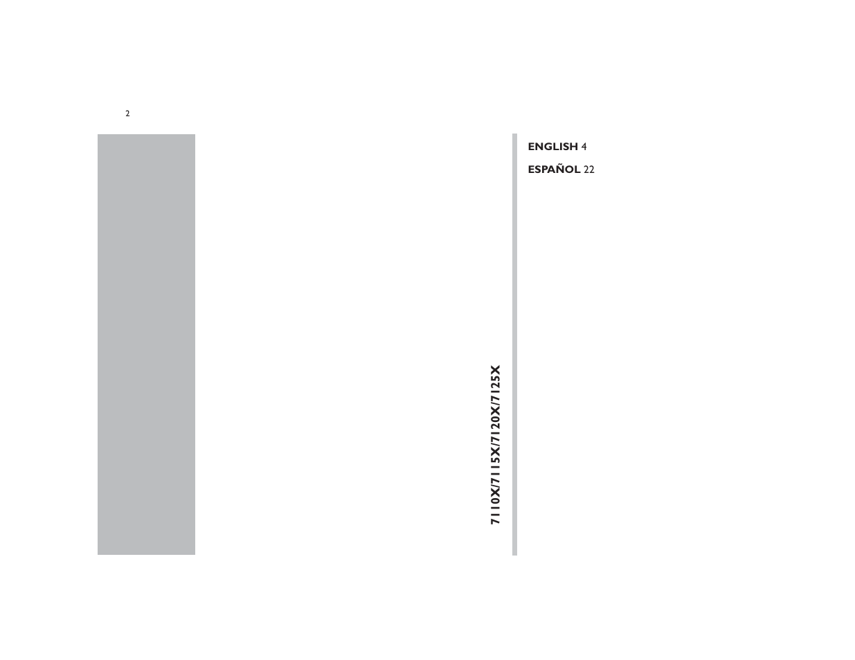 Philips Norelco 7115X User Manual | Page 2 / 11