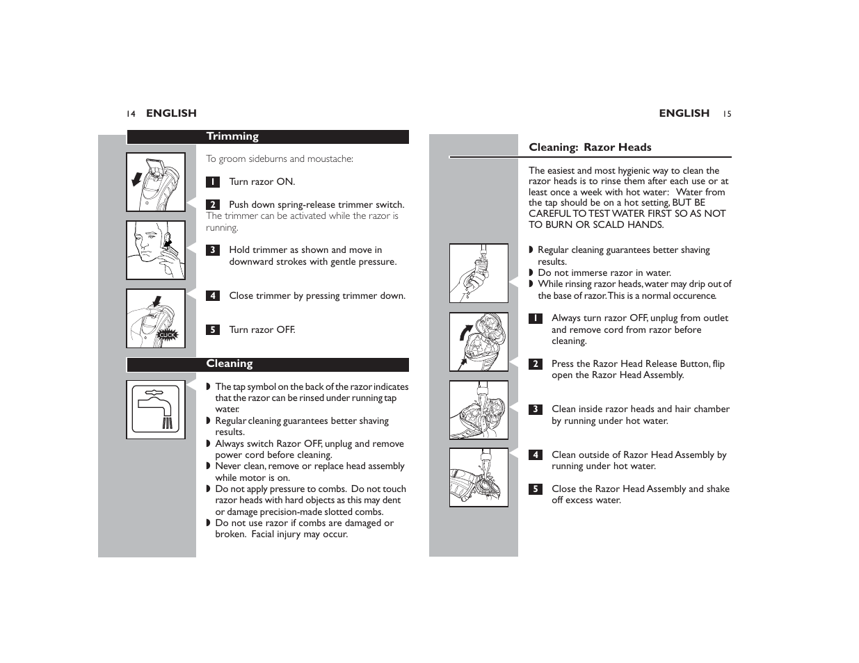 Philips Norelco 7115X User Manual | Page 8 / 11