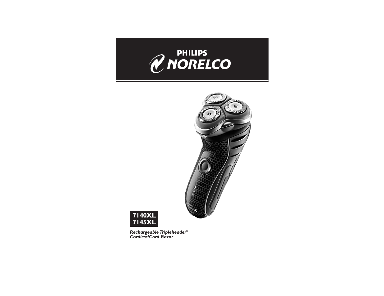 Philips Norelco 7145XL User Manual | 11 pages