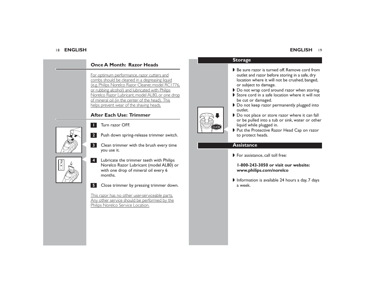 Philips Norelco 7145XL User Manual | Page 10 / 11