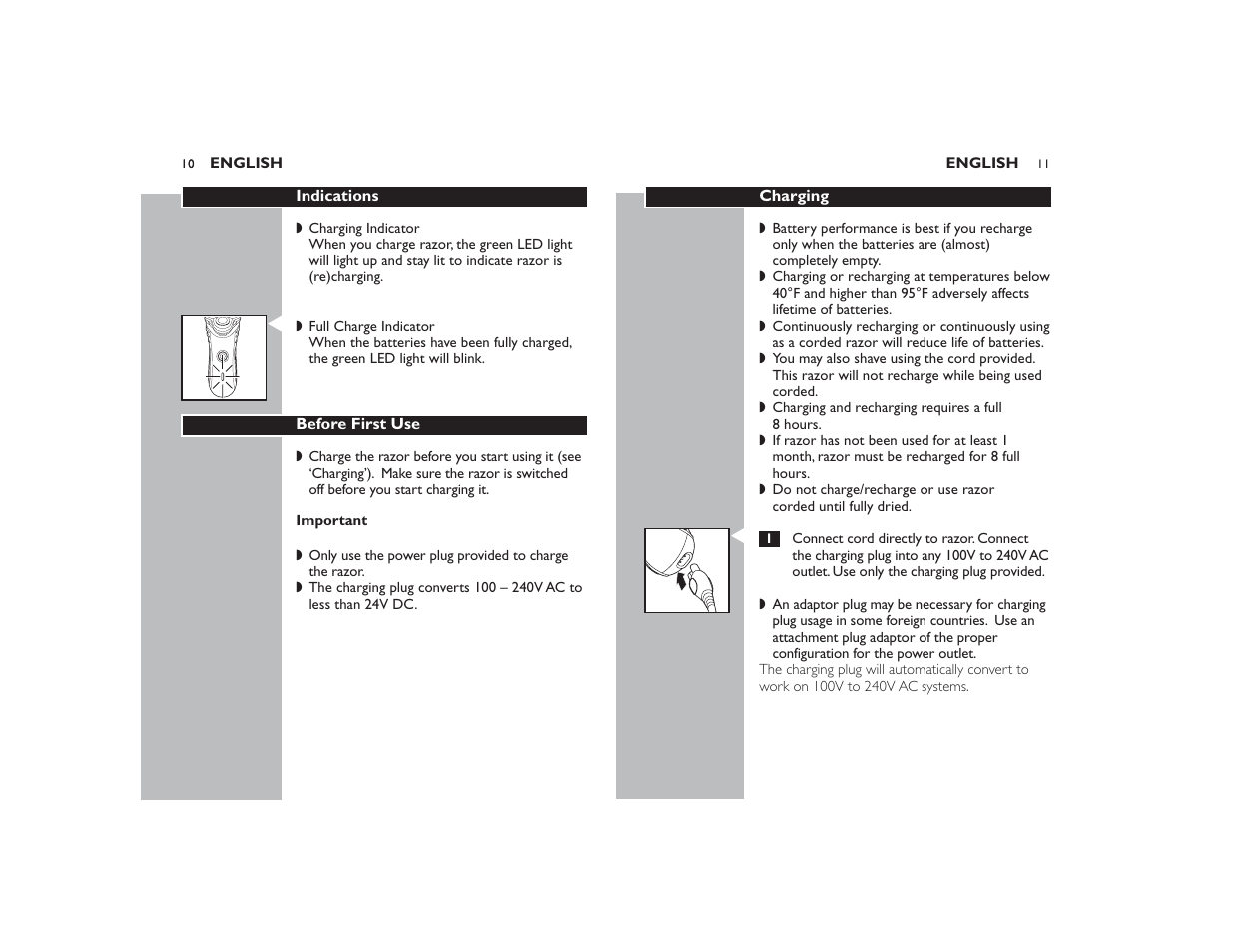 Philips Norelco 7145XL User Manual | Page 6 / 11