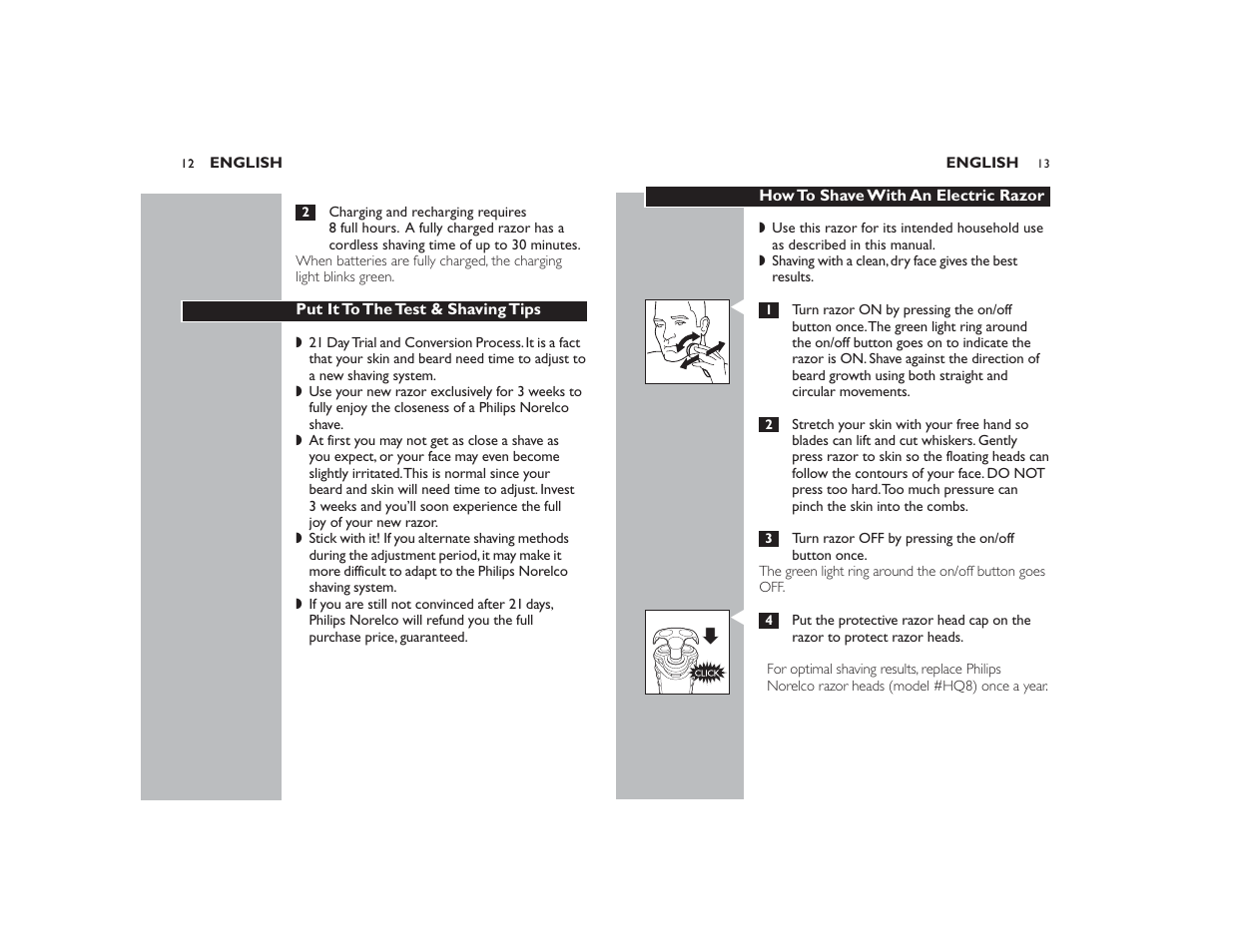 Philips Norelco 7145XL User Manual | Page 7 / 11