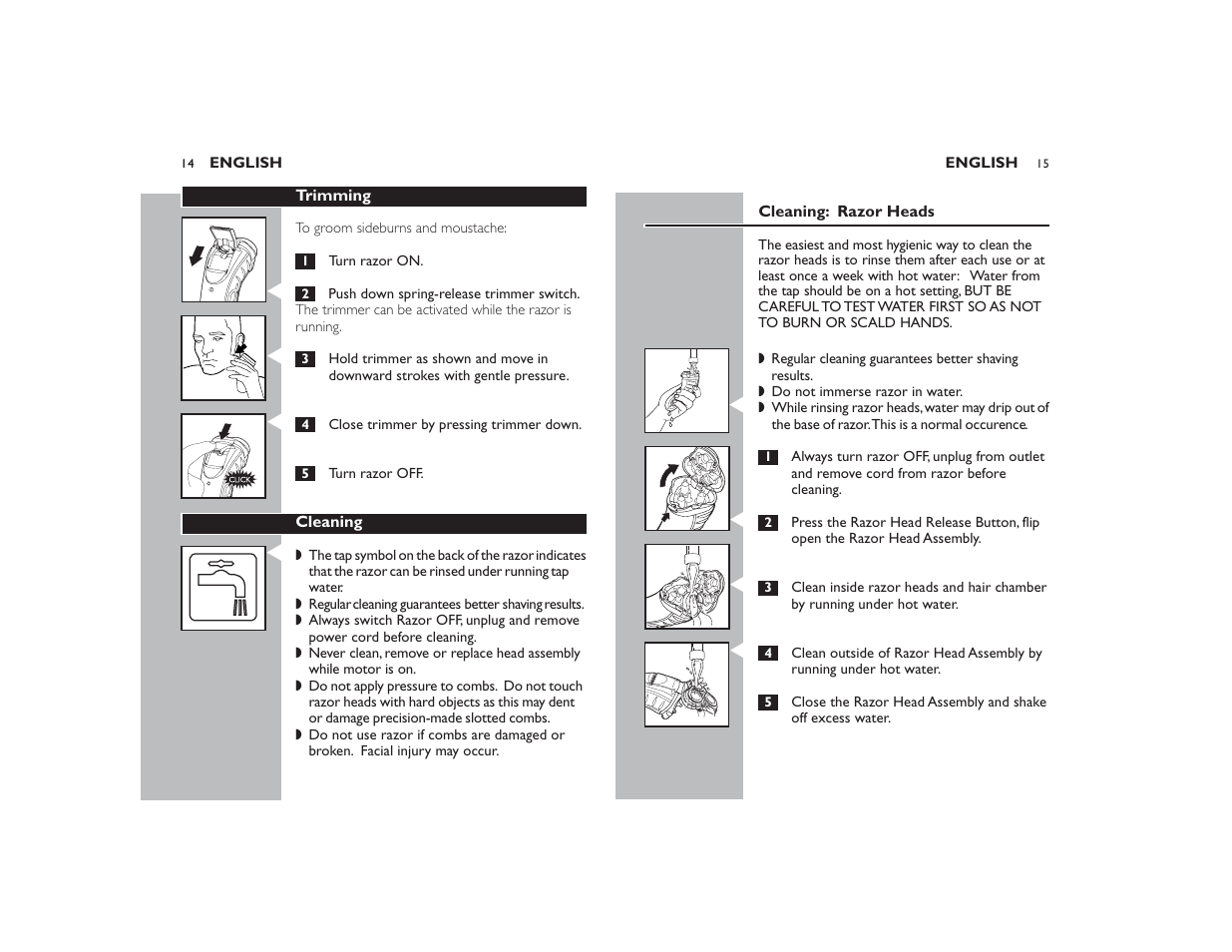 Philips Norelco 7145XL User Manual | Page 8 / 11
