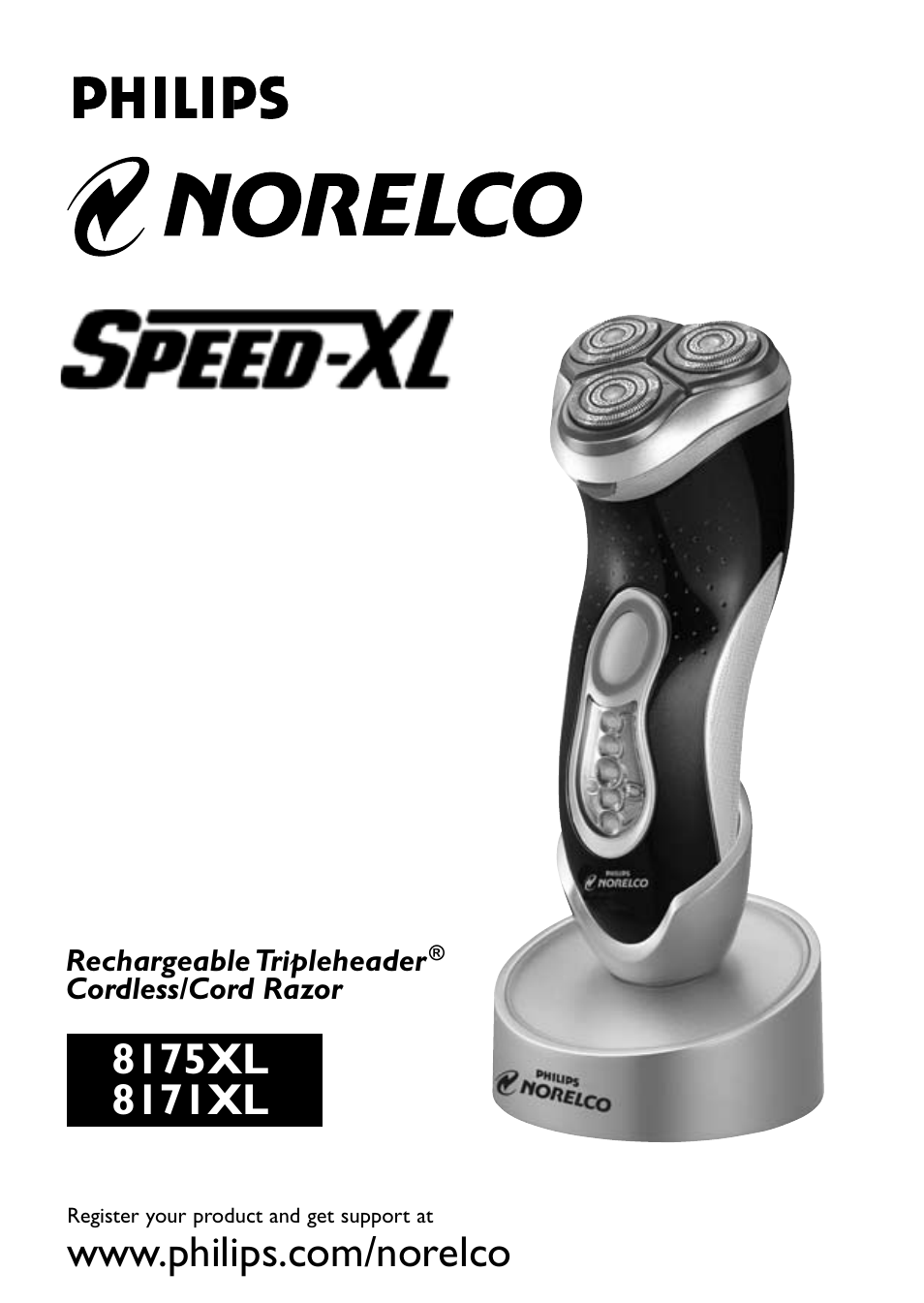 Philips Norelco SPEED-XL 8175XL User Manual | 13 pages