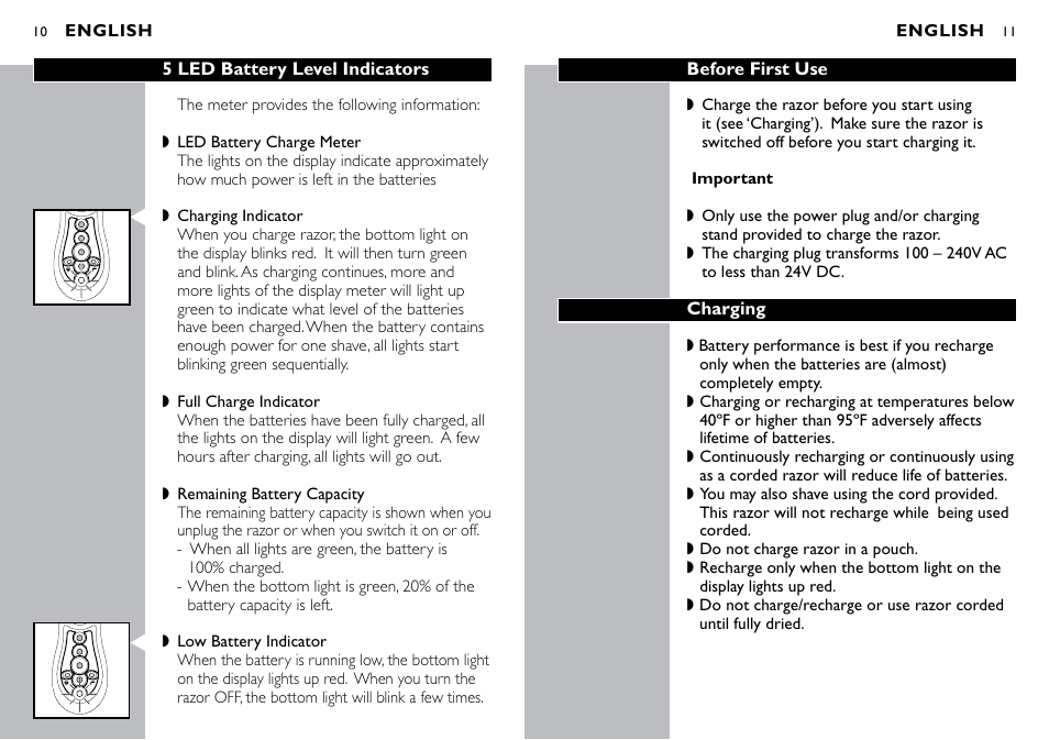 Philips Norelco SPEED-XL 8175XL User Manual | Page 6 / 13