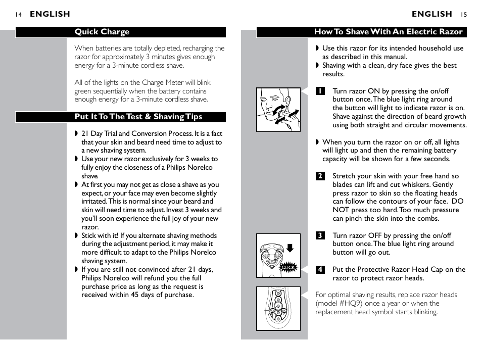 Philips Norelco SPEED-XL 8175XL User Manual | Page 8 / 13