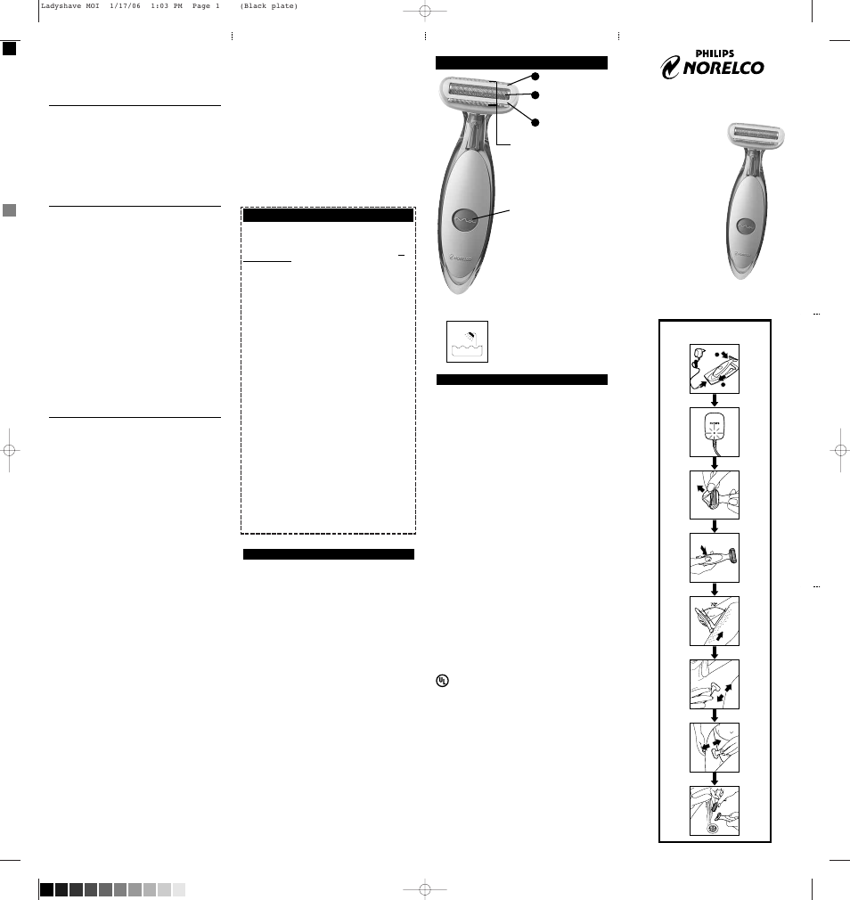 Important safety instructions, Danger, Warning | Save these instructions, Important | Philips Norelco HP6350 User Manual | Page 2 / 16