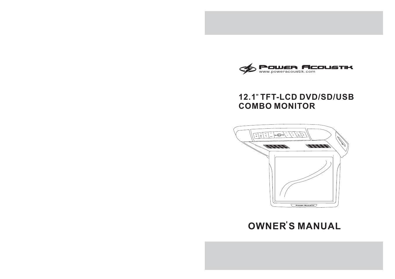 Power Acoustik PMD-121CMX User Manual | 22 pages