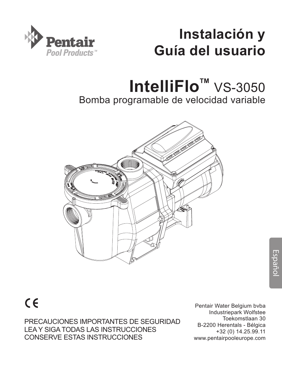 Intelliflo, Instalación y guía del usuario, Vs-3050 | Pentair INTELLIFLO VS-3050 User Manual | Page 105 / 158