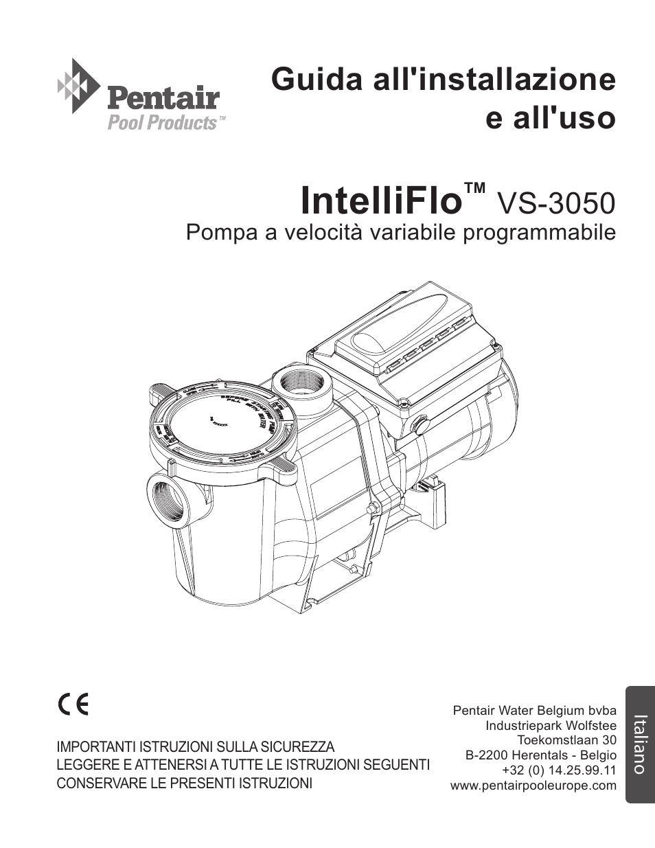 Intelliflo, Guida all'installazione e all'uso, Vs-3050 | Pentair INTELLIFLO VS-3050 User Manual | Page 131 / 158