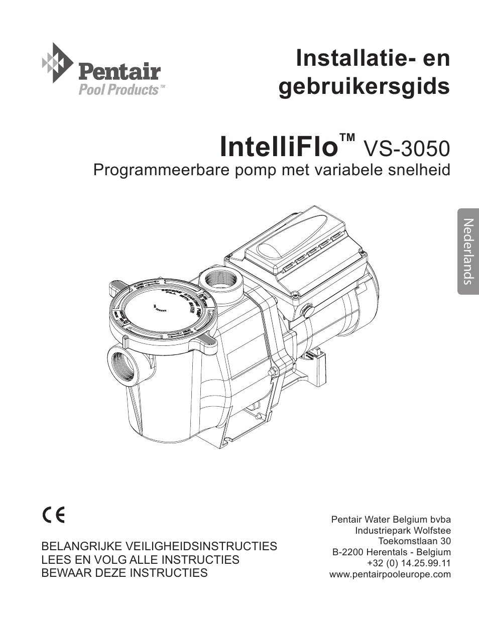 Intelliflo, Installatie- en gebruikersgids, Vs-3050 | Pentair INTELLIFLO VS-3050 User Manual | Page 53 / 158