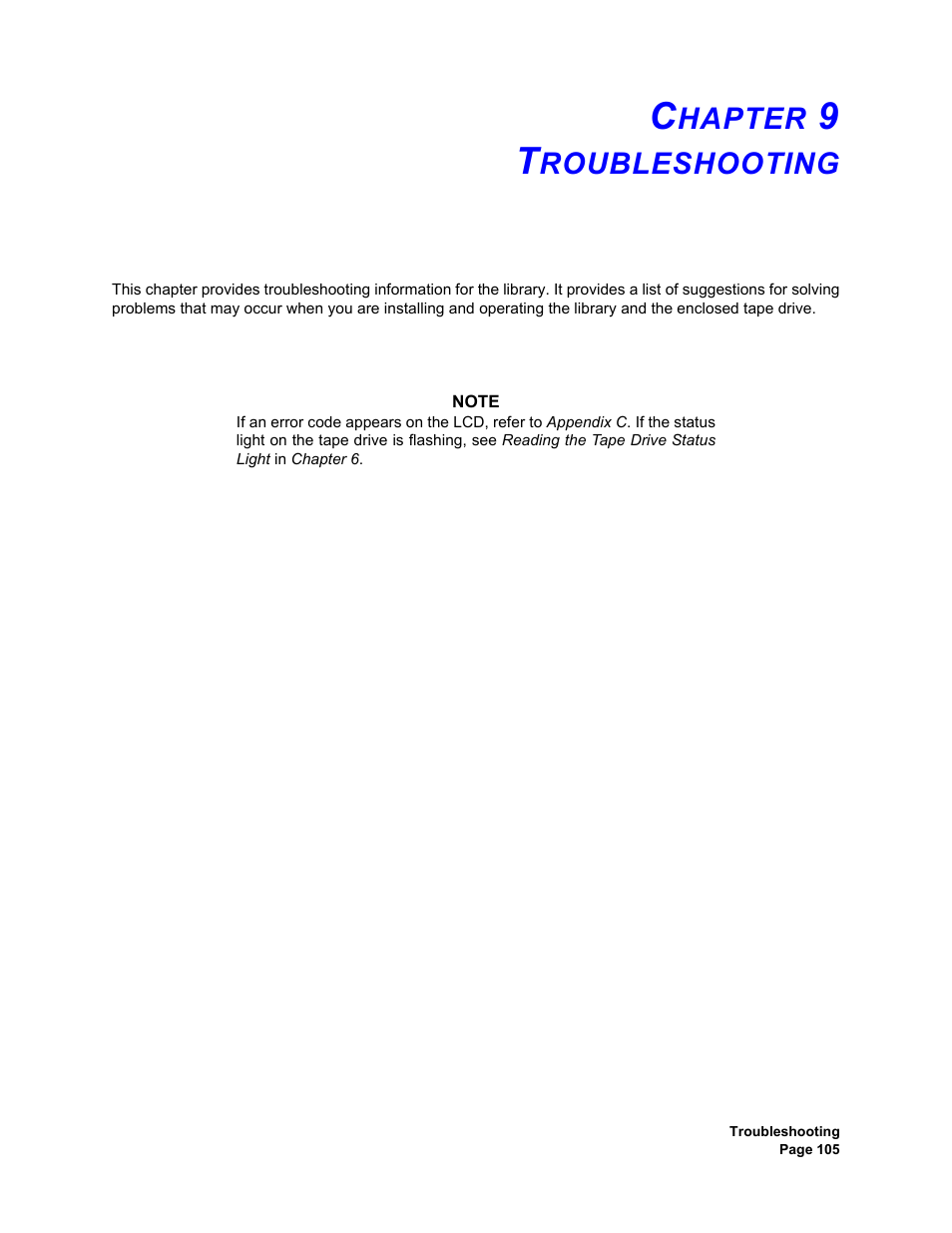 Chapter 9 troubleshooting, Hapter, Roubleshooting | Plasmon V15 User Manual | Page 107 / 138